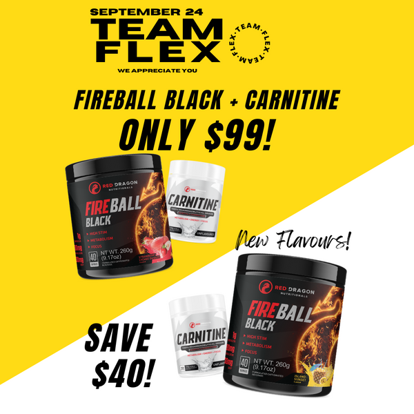 RED DRAGON FIREBALL BLACK + CARNITINE STACK