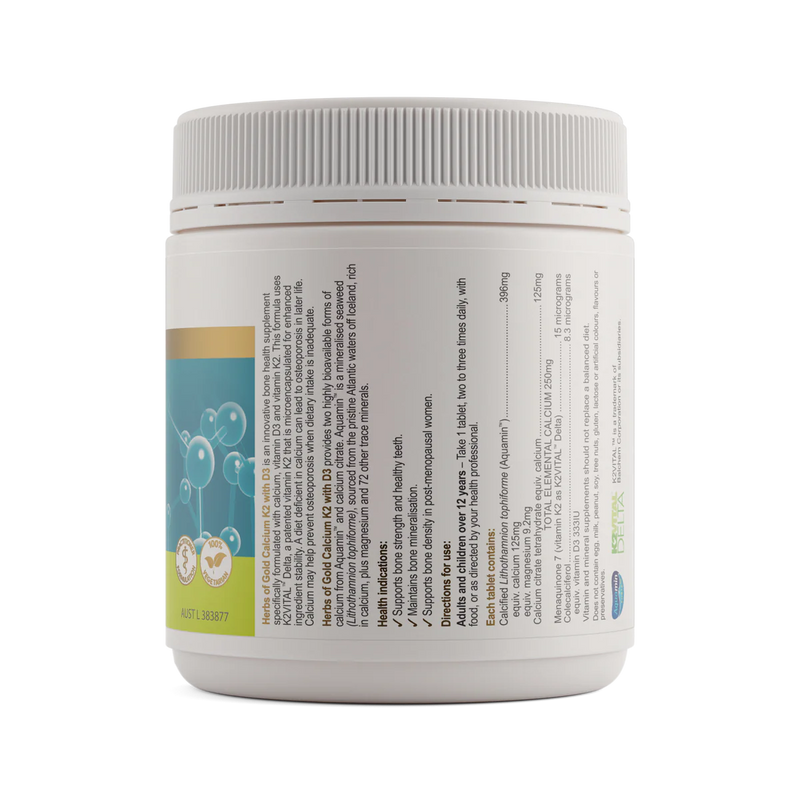 HERBS OF GOLD CALCIUM K2 WITH D3