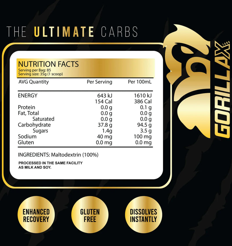 GORILLA X LABS ULTIMATE CARBS