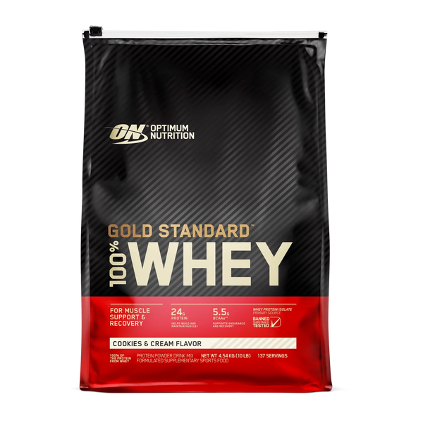 OPTIMUM NUTRITION 100% GOLD STANDARD WHEY 4.55KG (EXP 01/26)