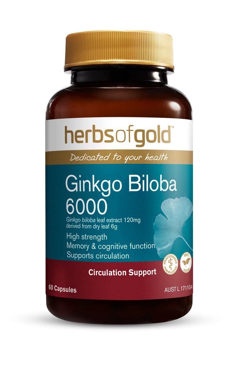 HERBS OF GOLD GINKGO BILOBA 6000