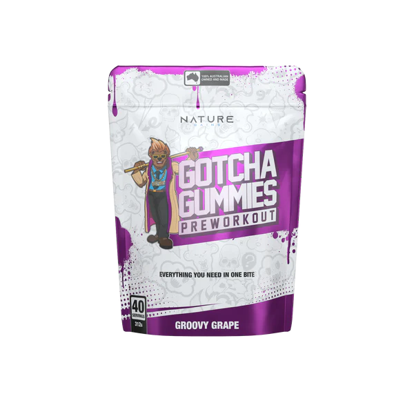 NATURE GAINS GOTCHA PRE WORKOUT GUMMIES (EXP 10/25)