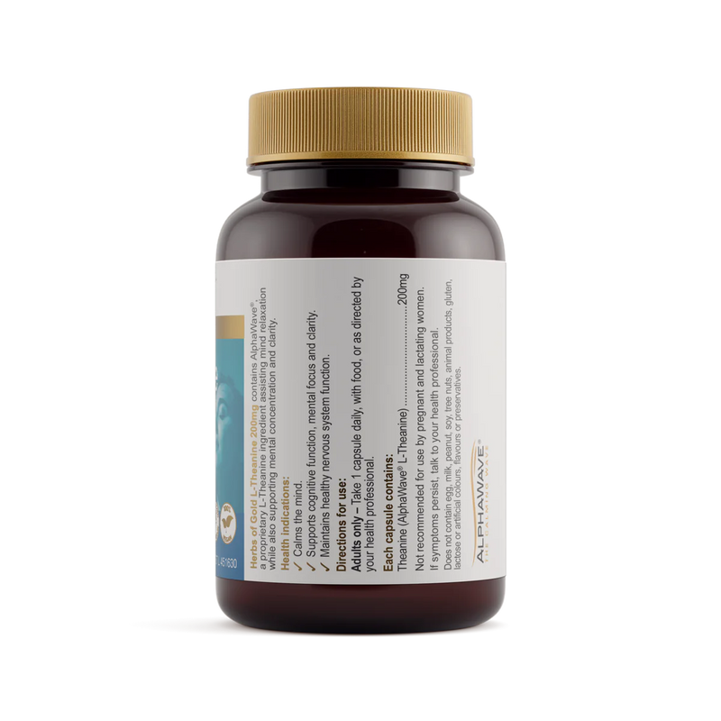 HERBS OF GOLD L-THEANINE 200MG