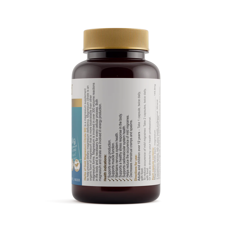 HERBS OF GOLD MAGNESIUM CITRATE 900