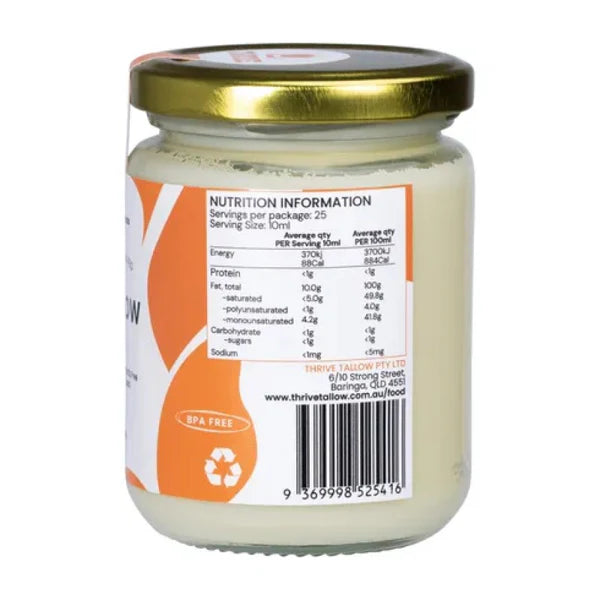 THRIVE FOODS 100% GRASS FED TALLOW