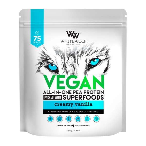 WHITE WOLF ALL IN ONE PEA PROTEIN (EXP 10/25)
