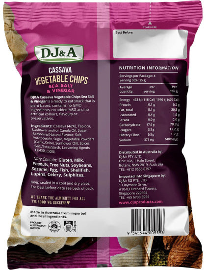 CASSAVA VEGETABLE CHIPS