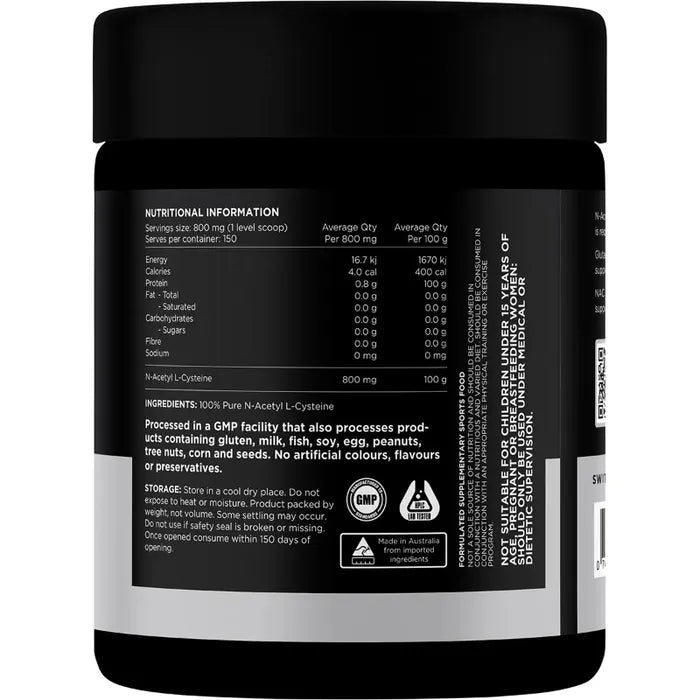 SWITCH NUTRITION N-ACETYL L-CYSTEINE (NAC)