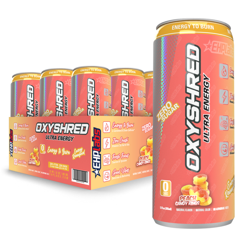 EHP LABS OXYSHRED ULTRA ENERGY CAN - 12 X 355ML PACK